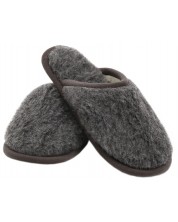 Vunene papuče Primo Home - Granite, 100% merino vuna, 40-41, tamno sive