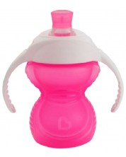 Šalica s ručkama Munchkin - Click Lock, 237 ml, ružičasta -1