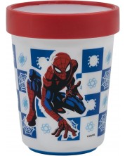 Čaša s protukliznom bazom Stor Spider-Man - Arachnid Grid, 260 ml