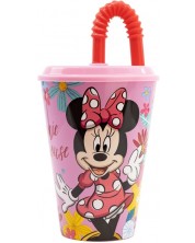 Čaša sa slamkom Stor Minnie Mouse - Spring Look, 430 ml -1