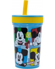 Čaša sa slamkom Stor Mickey Mouse - Fun-Tastic, 465 ml -1