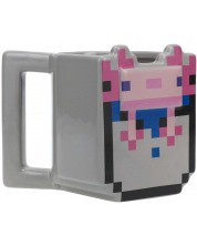 Šalica 3D Paladone Games: Minecraft - Axolotl, 400 ml