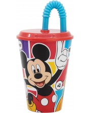 Čaša sa slamkom Stor Mickey Mouse - Better Together, 430 ml