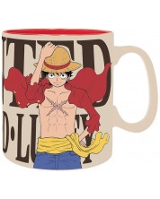 Šalica ABYstyle Animation: One Piece - Luffy Wanted Poster, 460 ml