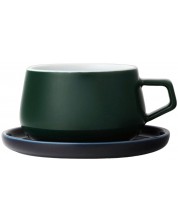 Šalica za čaj s tanjurićem Viva Scandinavia - Classic Pine Green, 250 ml -1