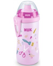 Šalica s ventilom Nuk - Junior Cup, 300 ml, ružičasta -1