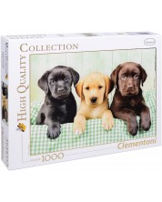 Puzzle Clementoni od 1000 dijelova - Tri labradora