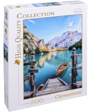 Puzzle Clementoni od 500 dijelova - Jezero Bries, Italija