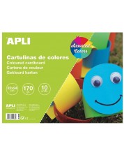 Blok za crtanje APLI - Šareno, 10 listova, 10 boja