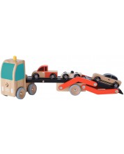 Drvena igračka Classic World – Nosač automobila, s 3 autića