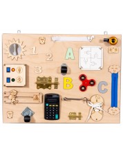 Drvena zabavna Montessori senzorna ploča Moni Toys