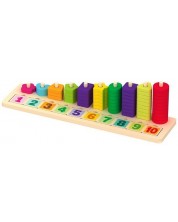 Drveni sorter Acool Toy - S brojevima i geometrijskim oblicima 1-10 -1