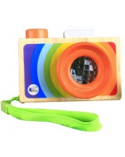 Drvena igračka Acool Toy - Kamera kaleidoskop u boji