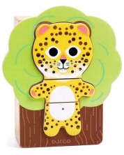 Drvena slagalica Djeco - Razvrstaj životinje, 19 dijelova