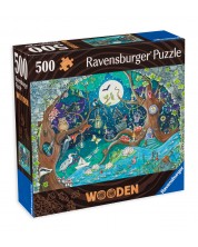 Drvena slagalica Ravensburger od 500 komada - Šuma fantazije