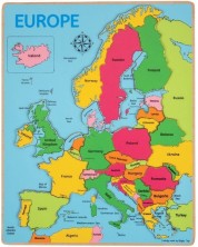 Drvena slagalica Bigjigs - Karta Europe