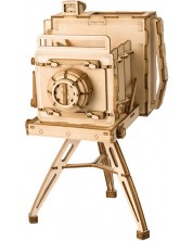 Drvena 3D slagalica Robo Time od 142 dijela - Vintage kamera