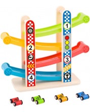 Drvena igračka Tooky Toy - Trkaća staza -1