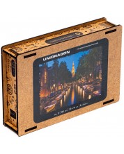 Drvena slagalica Unidragon od 125 dijelova - Amsterdam (veličina S) -1