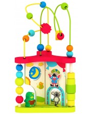 Drvena igračka Acool Toy - Didaktički Montessori toranj -1