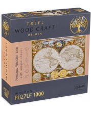 Drvena slagalica Trefl od 1000 dijelova - Antička mapa -1
