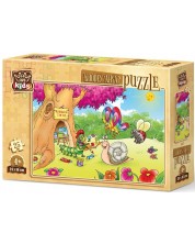 Drvena slagalica Art Puzzle od 25 dijelova - Umjetnici u šumi