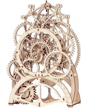 Drvena 3D slagalica Robo Time od 166 dijelova - Sat s njihalom -1