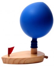 Drvena igračka Smart Baby - Čamac s balonom -1