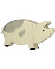 Drvena figurica Holztiger - Šarena svinja
