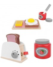 Drvena igračka Iso Trade - Toster s proizvodima