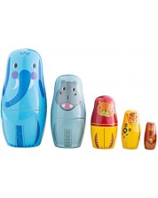 Drvene lutke Matryoshka Bigjigs - Životinje iz džungle -1