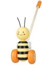 Drvena igračka za guranje Orange Tree Toys - Spring Garden, Pčela -1