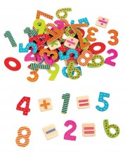 Igralni set Lelin – Drveni magneti, Brojevi i znakovi