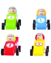 Drvena igračka - Inercijski automobil, Tip 1, asortiman -1