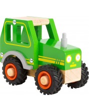 Drvena igračka Small Foot - Traktor, zeleni -1
