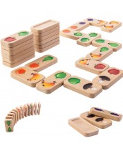 Drveno domino PlanToys - Voće i povrće