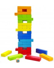 Drvena igra ravnoteže u boji Acool Toy - S kockicama -1
