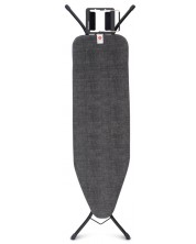 Daska za glačanje Brabantia - Denim Black, s postoljem za glačalo, 124 x 38 cm -1