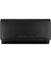 Ženski kožni novčanik Bugatti Bella - RFID zaštita, crni -1