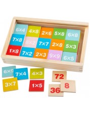 Drvena igra Bigjigs - Množenje i dijeljenje, u kutiji -1