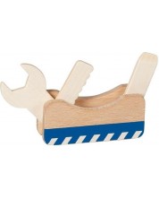 Drvena igračka Goki - Višenamjenski alat 3 u 1 -1
