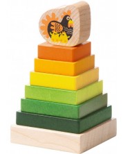 Drvena igračka za nizanje Cubika  - Pile, 8 dijelova -1