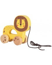 Drvena igračka za povlačenje Tooky Toy - Lav -1