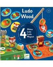 Djeco Igra Ludo Wood 4 Igre -1