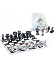 Drveni dječji šah Vilac - Dizajn Keith Haring
