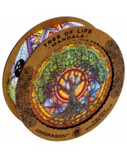 Drvena slagalica Unidragon od 200 dijelova - Mandala Drvo života (veličina M)