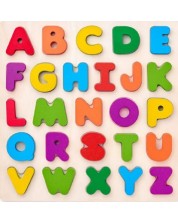 Drvena slagalica Woody - Engleska abeceda, velika slova