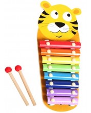 Drveni glazbeni instrument Acool Toy - Ksilofon s tigrom