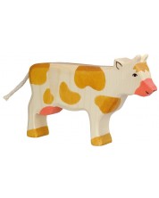 Drvena figurica Holztiger - Krava koja stoji, smeđa