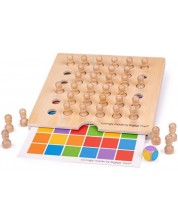Drvena društvena igra memorije Bigjigs - Bilješka u boji -1